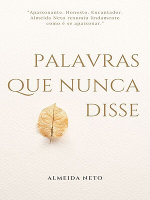 cover image of Palavras Que Nunca Disse
